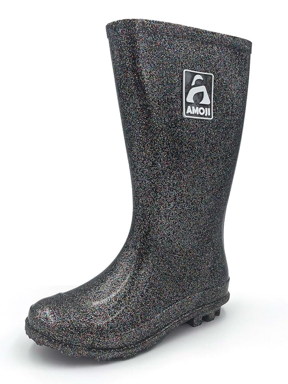 AMOJI Multi-Color Glitter Waterproof Rain Boots Kids Size 1.5-2 / 33
